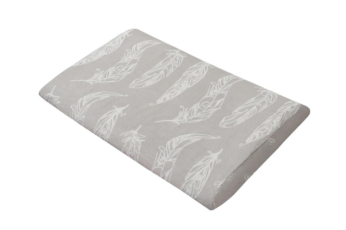 Toddler Pillow With Pillowcase (Bamboo Silk) - Feather Grey