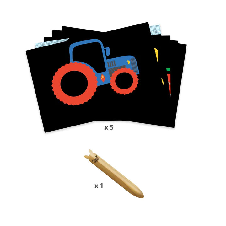Learning about Vehicles Scratch Cards Activity