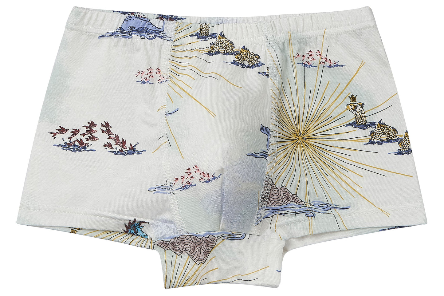Boys Boxer Briefs Underwear (2 Pack, Bamboo) - Under the Sea