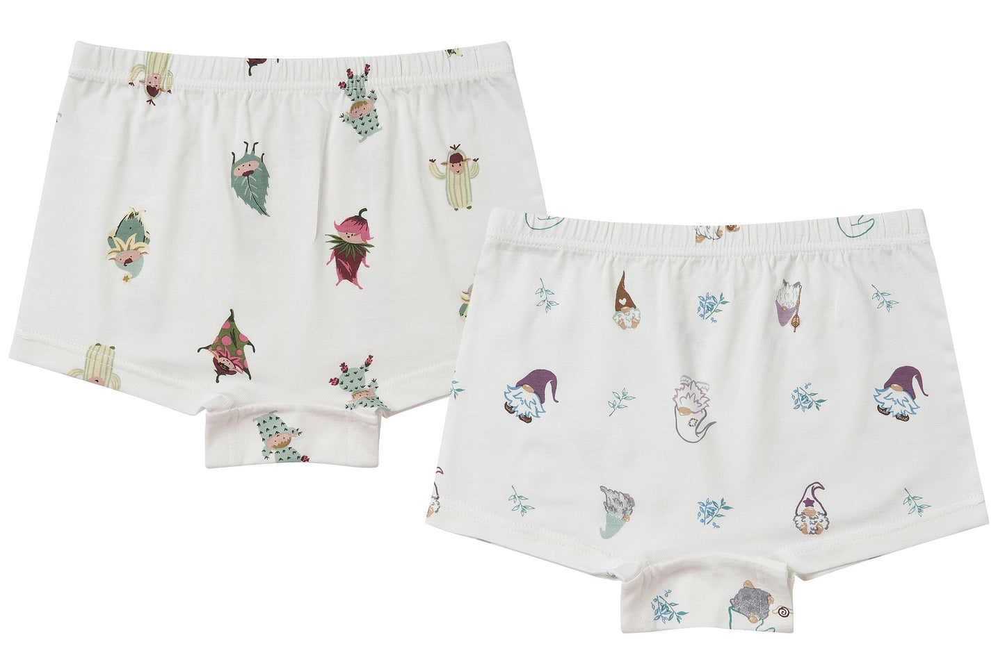 Girls Boy Short Underwear (Bamboo, 2 Pack) - Magic Mischief