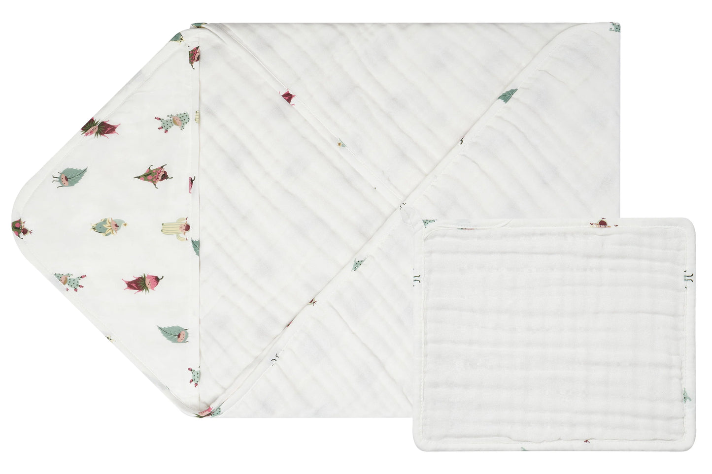 9-Layer Hooded Baby Bath Towel (Organic Cotton) - Pixie Dust
