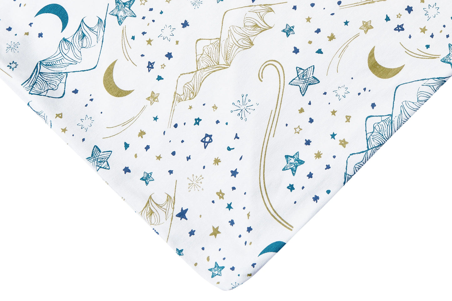 Twin Fitted Sheet (Bamboo) - Stars White