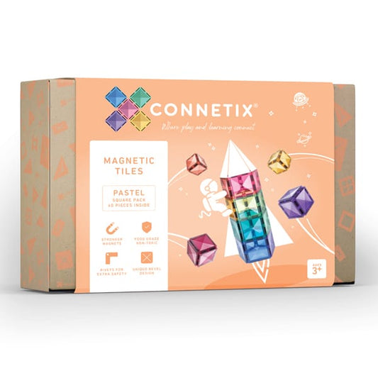 40 Piece Pastel Square Pack US