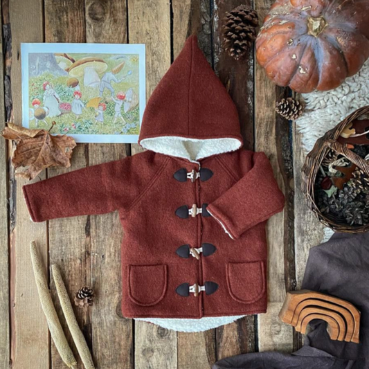 Kleine Schobbejak Wool Winter Coat Terracotta