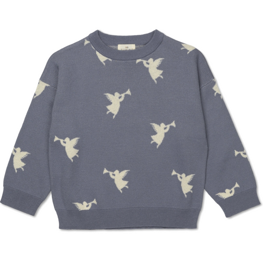 Lapis Knit Blouse - Angel