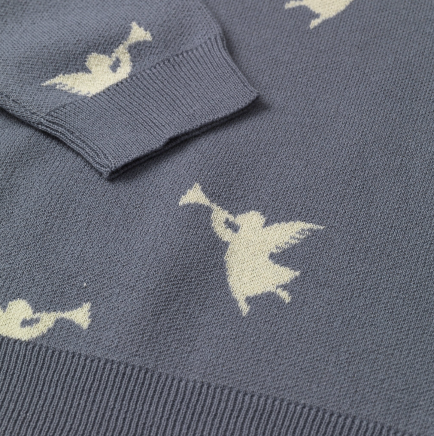 Lapis Knit Blouse - Angel
