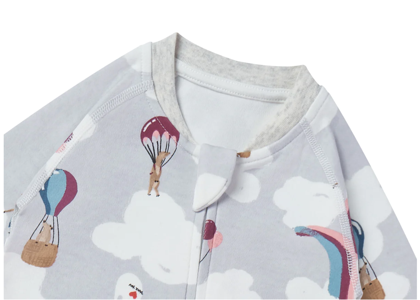 One-Piece Zip Footed Sleeper (Organic Cotton) - Meerkats Away!