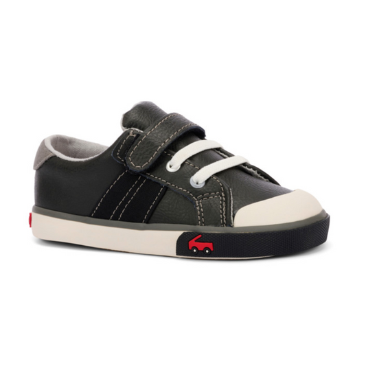 Lucci Black Leather/Gray