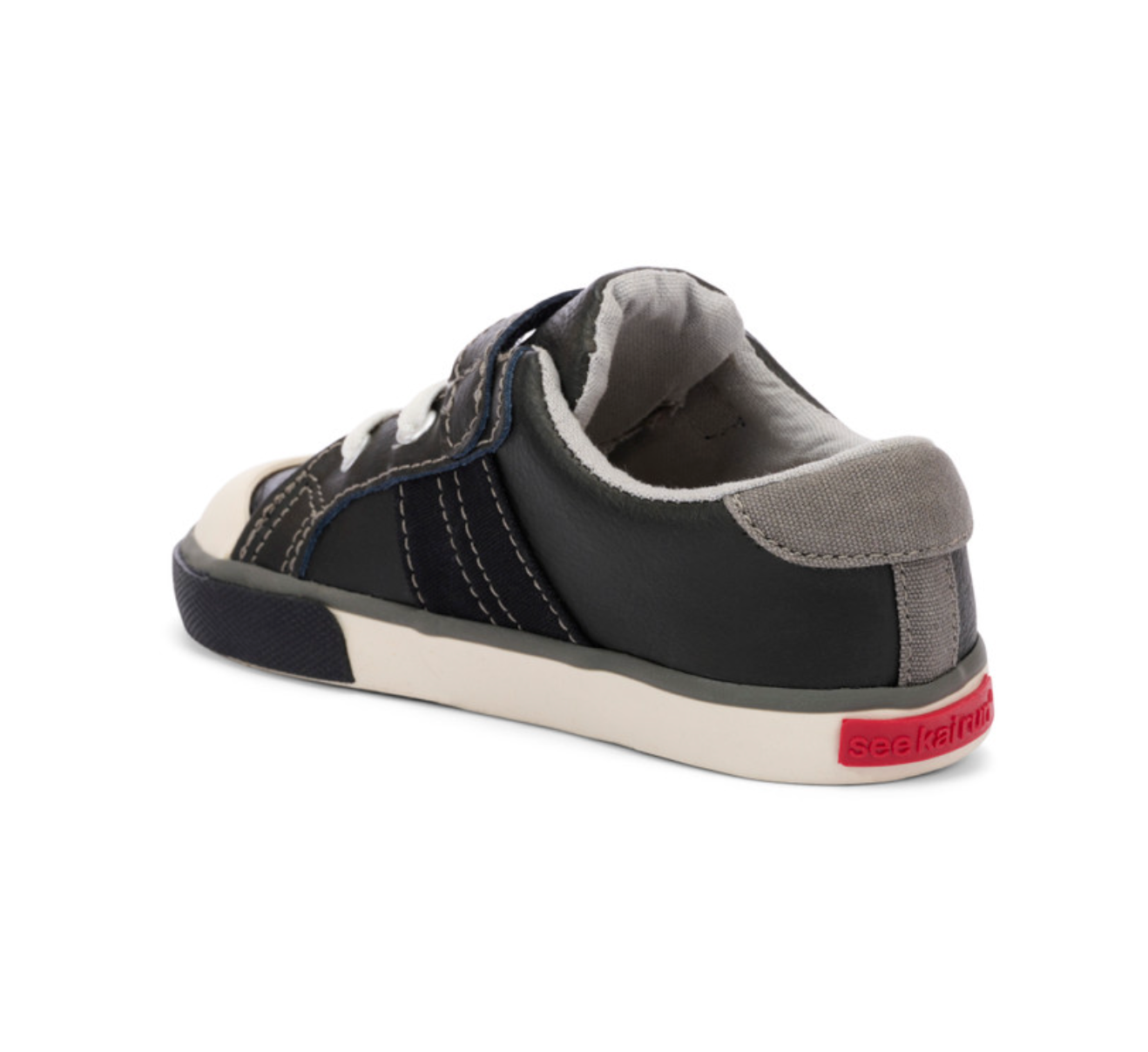 Lucci Black Leather/Gray