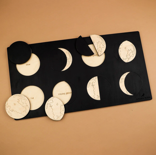 Moon Phase Wooden Puzzle