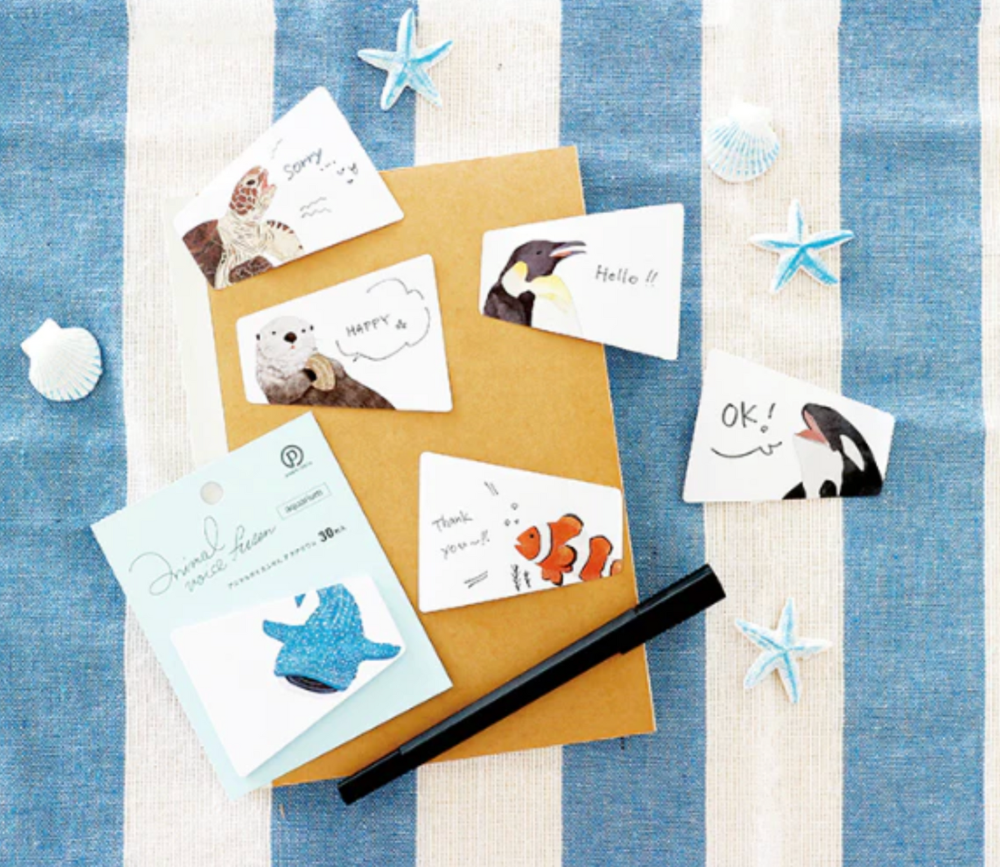 Animal Voice Stickies Sealife-Penguin