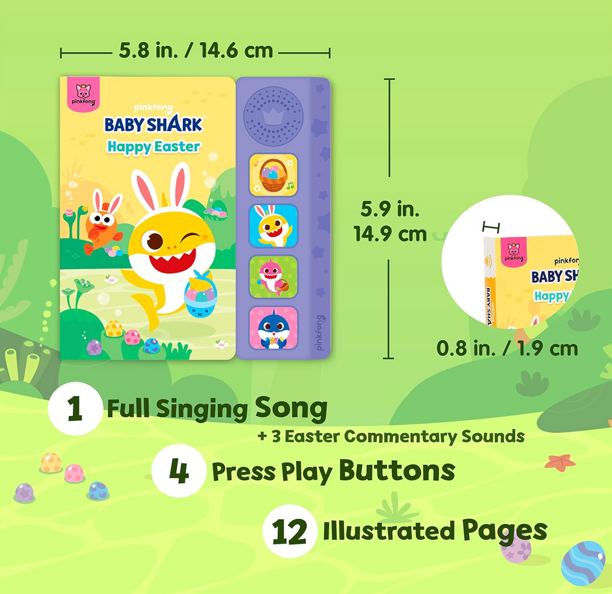 Baby Shark Happy Easter Sound Book – Littlebigpenguin