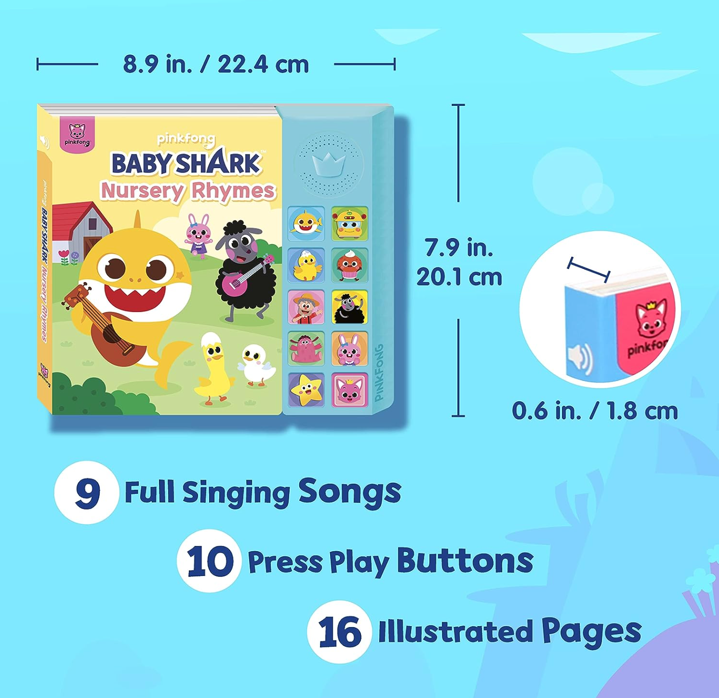 Baby Shark Nursery Rhymes Sound Book