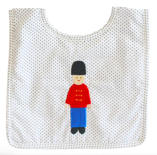 Soldier Applique Bib