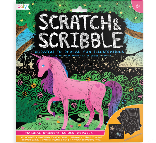 Magical Unicorn Scratch and Scribble Scratch Art Kit