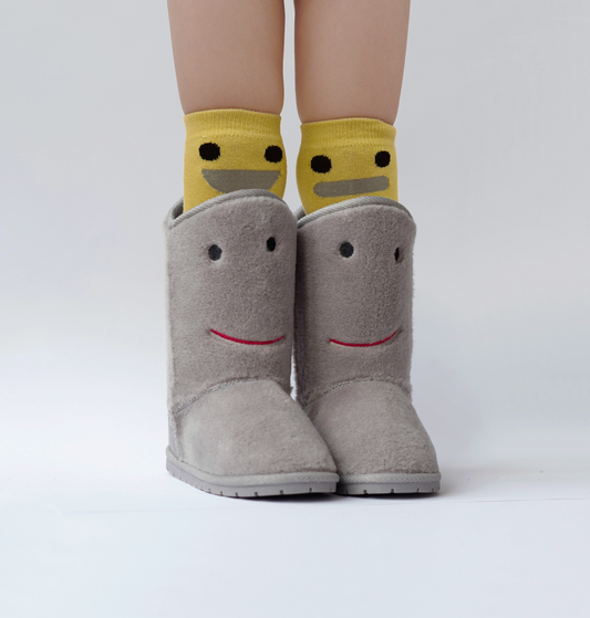 Kids Winter Warm Boots - Trolly Gray