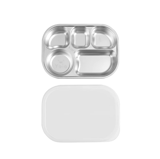 Stainless Steel Plate with Lid
