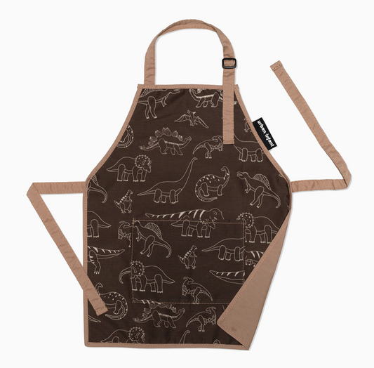 Little Helper Kids Apron, Washable Cotton/Poly - Dinosaurs