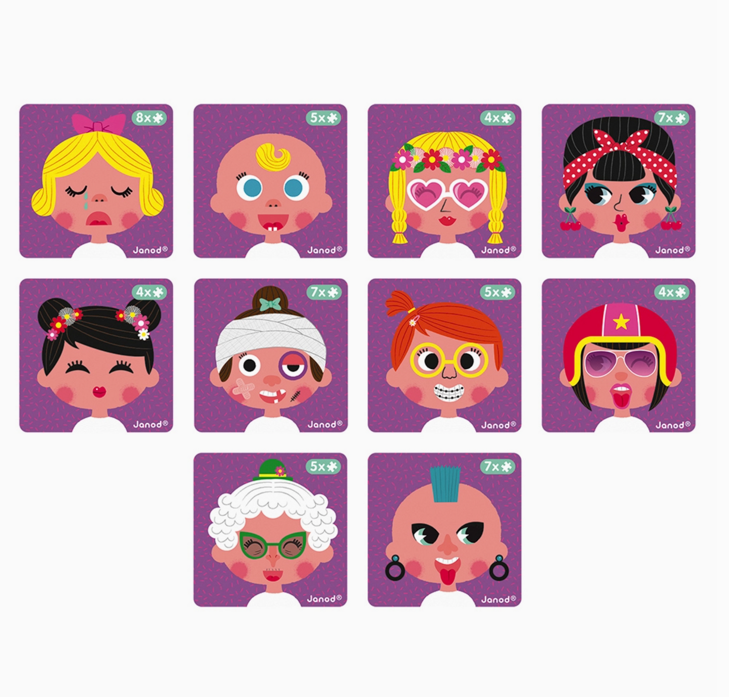Magneti'book - Girl's Crazy Faces