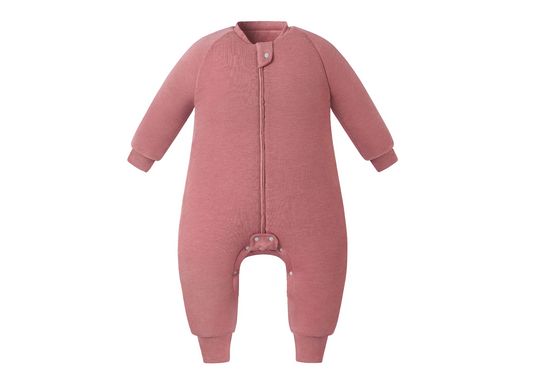 Long Sleeve Footed Sleep Bag 2.5 TOG (Bamboo Jersey) - Pantone Faded Rose