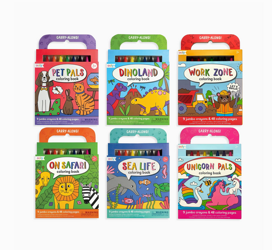Carry Along Coloring Book Set
