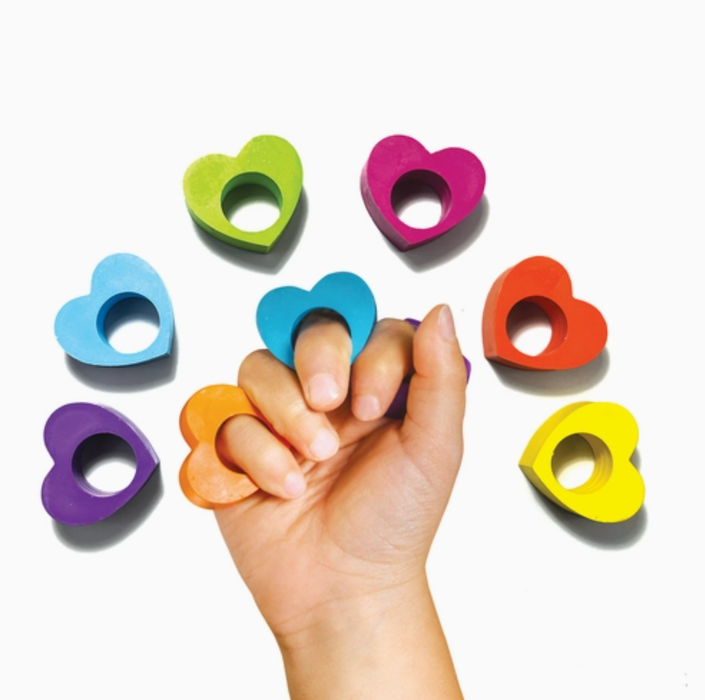 Heart Ring Crayons - Set of 6