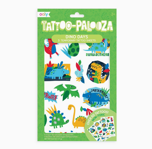 Tattoo Palooza Temporary Tattoo: Dino Days