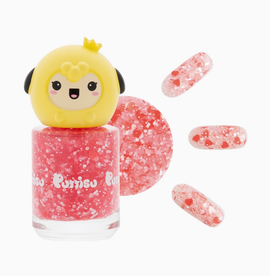 Puttisu Glitter Nail Polish - G02 Pink Flower Garden