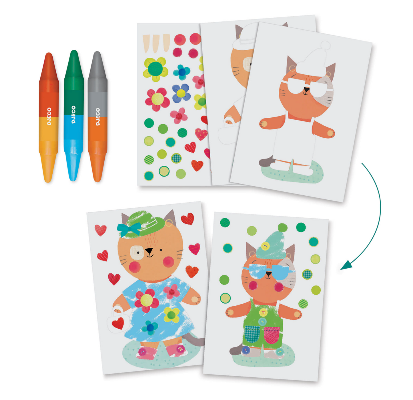 DJECO Animal Houses Multi-Activity Craft Kit