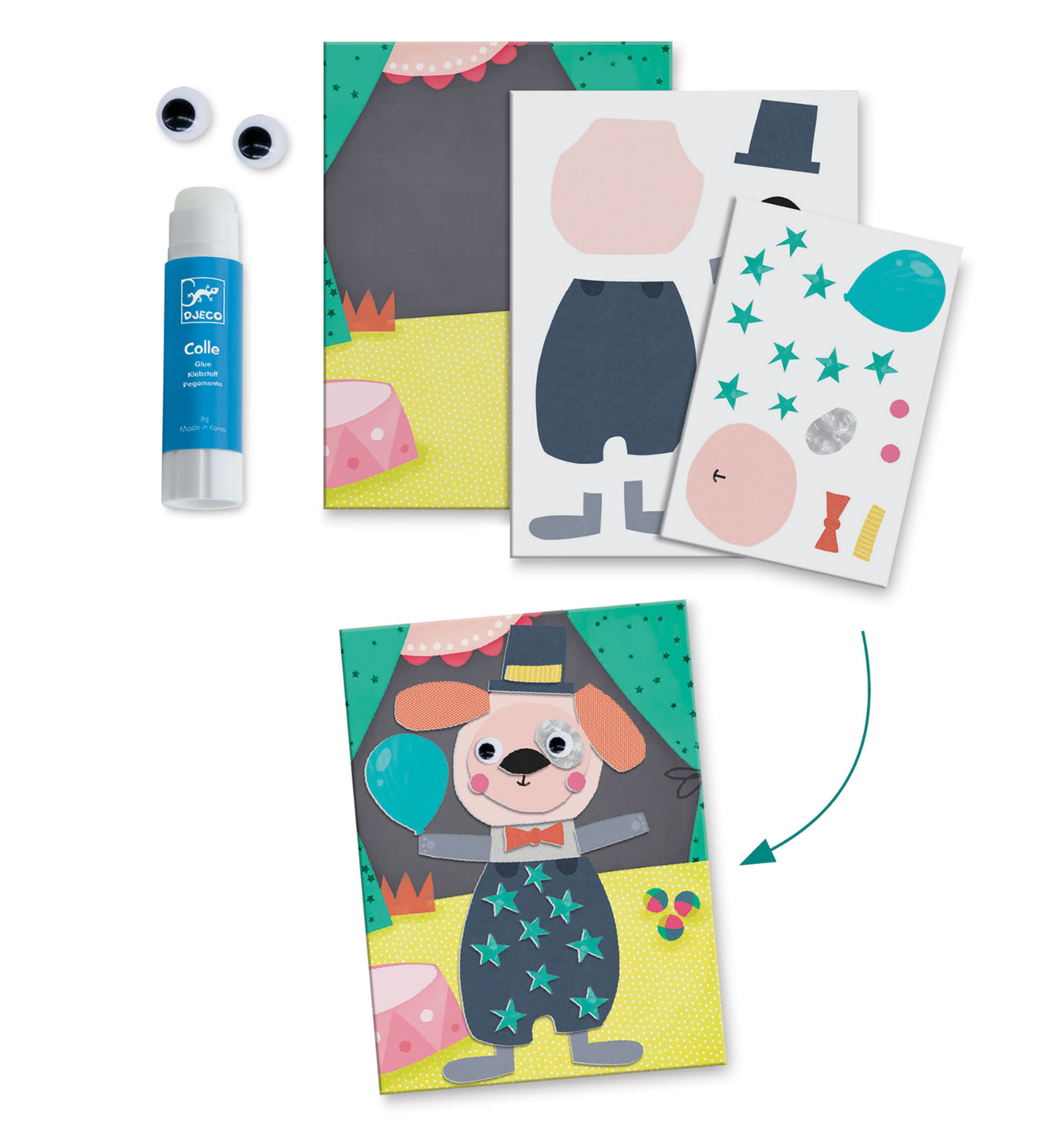 DJECO Animal Houses Multi-Activity Craft Kit