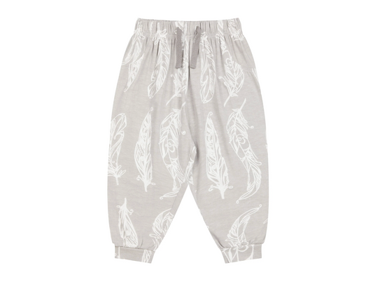 Harem Pants (Avocado Bamboo) - Feather Grey