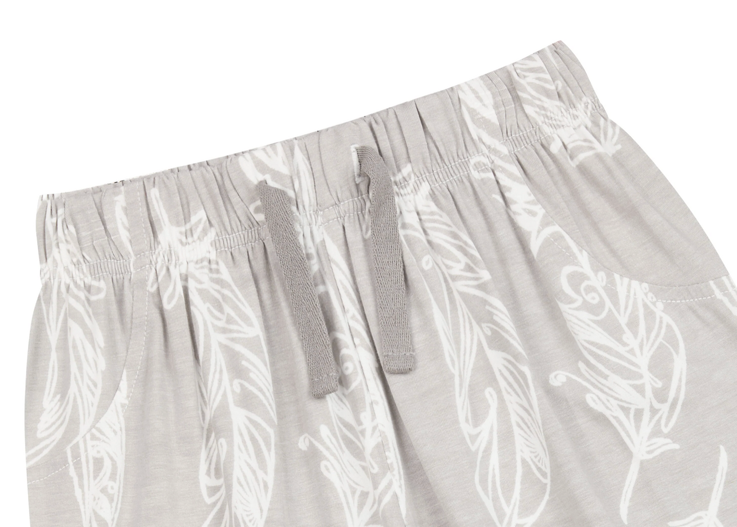 Harem Pants (Avocado Bamboo) - Feather Grey