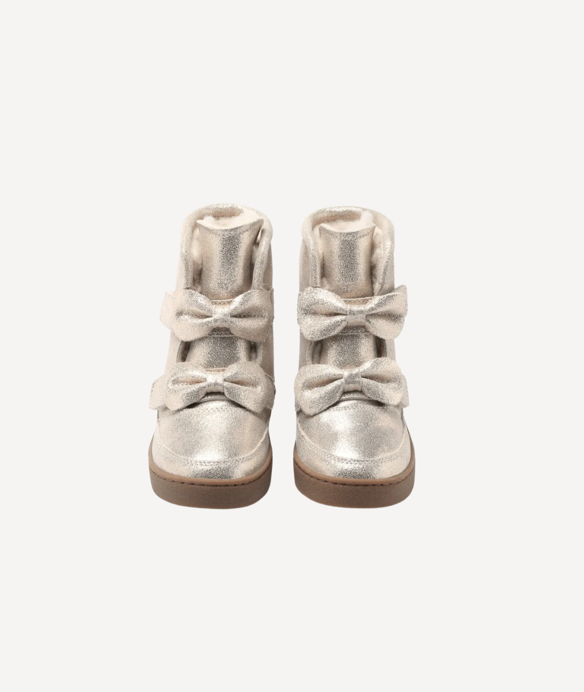 Isa Exclusive Boots | Silver Metallic Leather