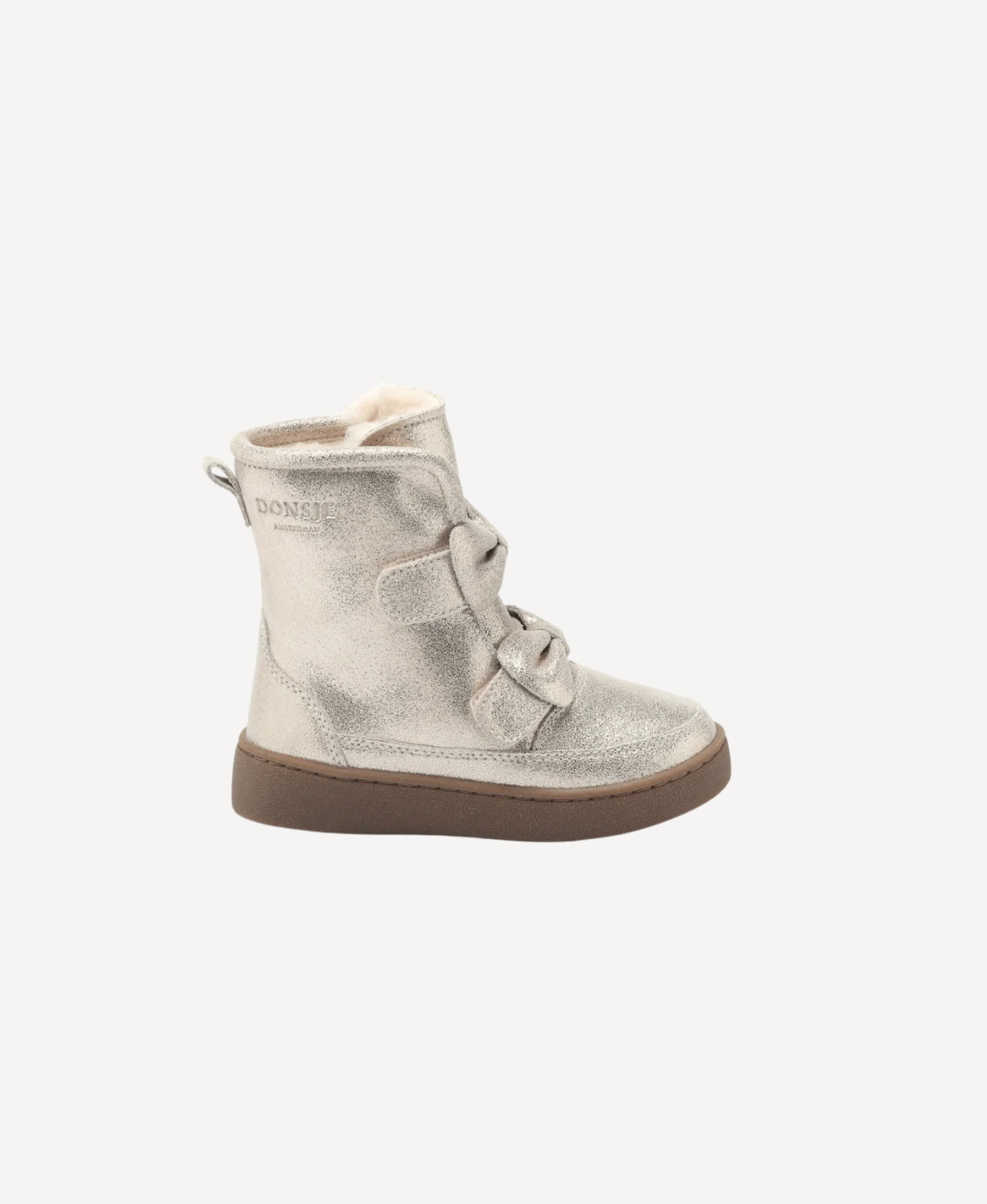 Isa Exclusive Boots | Silver Metallic Leather