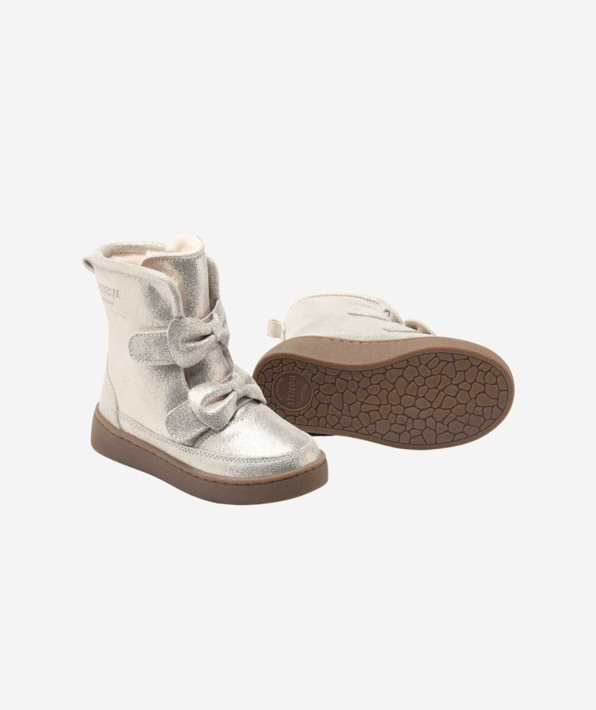 Isa Exclusive Boots | Silver Metallic Leather