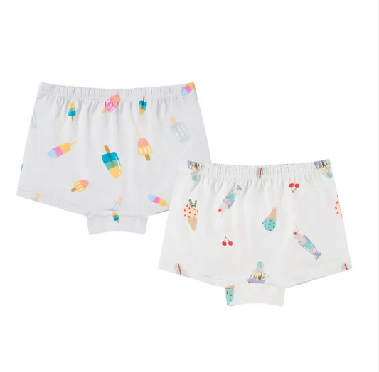 Bamboo Girls Boy Short Underwear (2 Pack) Sweet Treats