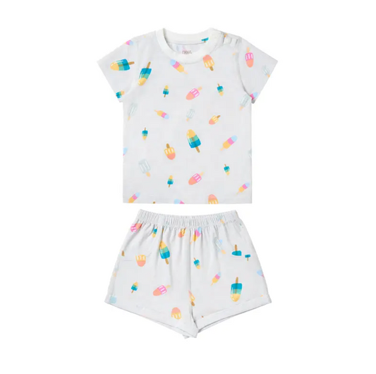 Avocado Bamboo Short Sleeve Two-Piece PJ Set Summer Pops