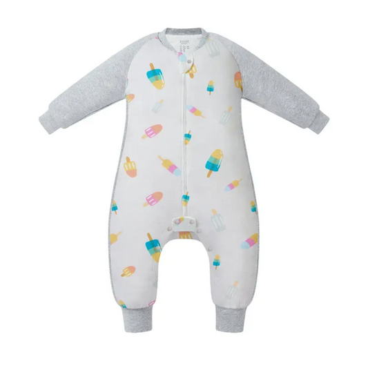 Bamboo Long Sleeve Footed Sleep Bag 1.0 TOG Summer Pops