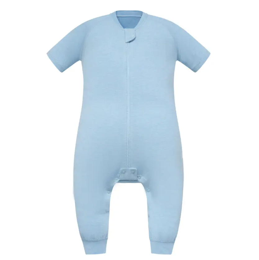 Bamboo Jersey Short Sleeve Footed Sleep Bag | 0.5 TOG Forget-Me-Not