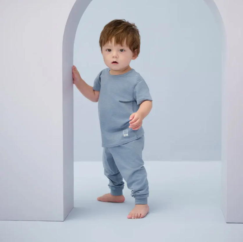 Bamboo Jersey Short Sleeve PJ Set Troposphere