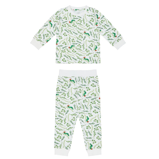 Bamboo Jersey Two-Piece Long Sleeve PJ Set - Eric Carle Herb Garden