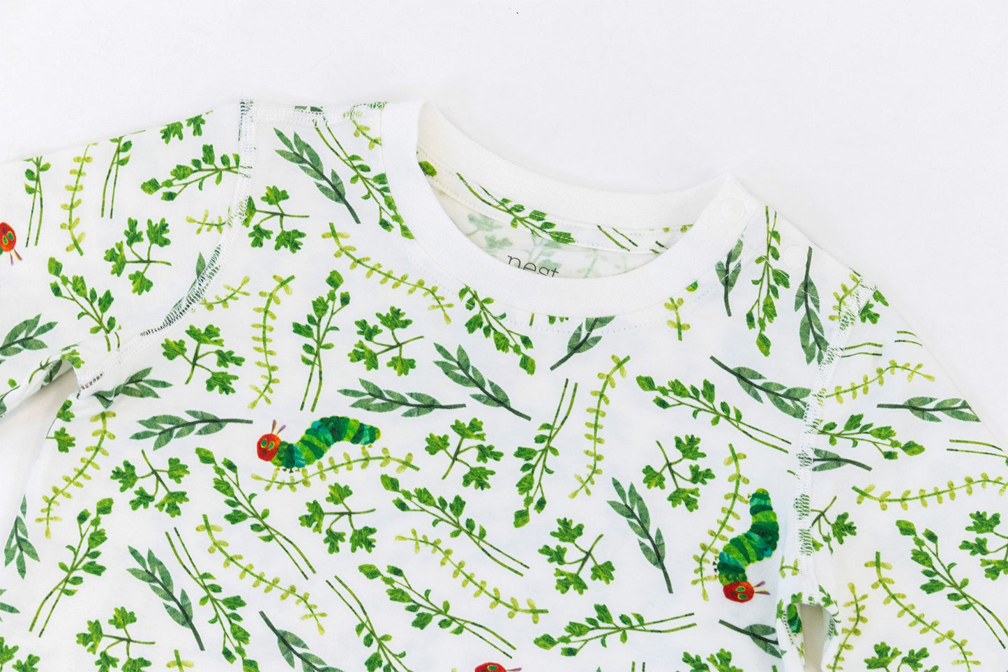 Bamboo Jersey Two-Piece Long Sleeve PJ Set - Eric Carle Herb Garden