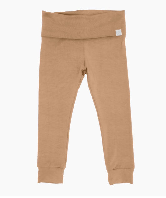 Organic Bamboo Baby Kids Leggings Clay (12-24M Only)
