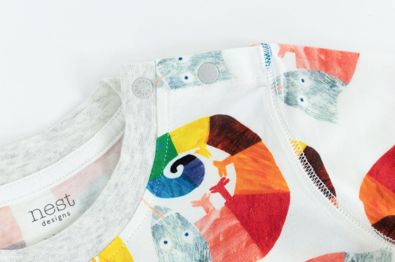 Bamboo Cotton Long Sleeve PJ Set - Eric Carle The Mixed-Up Chameleon
