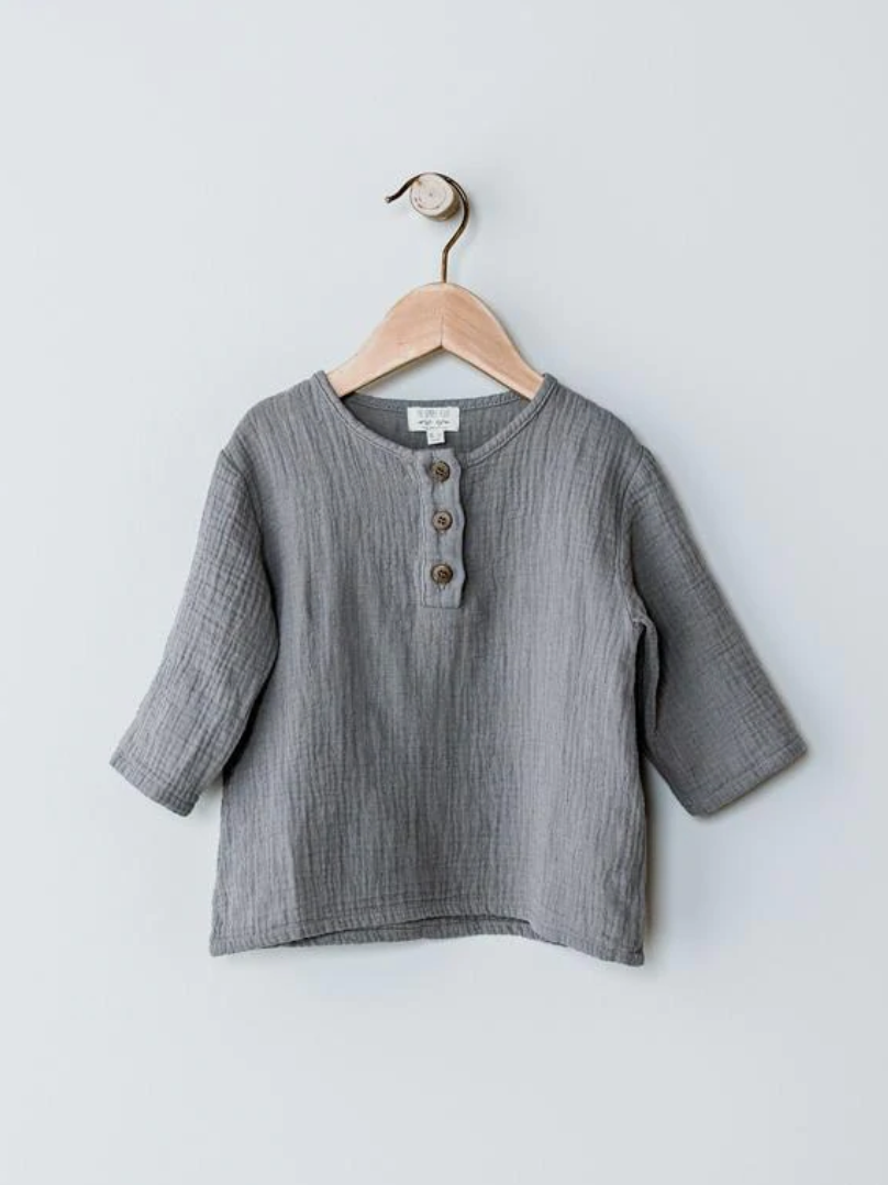 The Muslin Henley (12-18M Only)