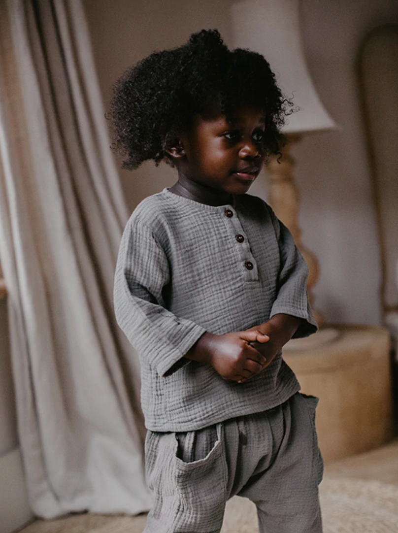 The Muslin Henley (12-18M Only)
