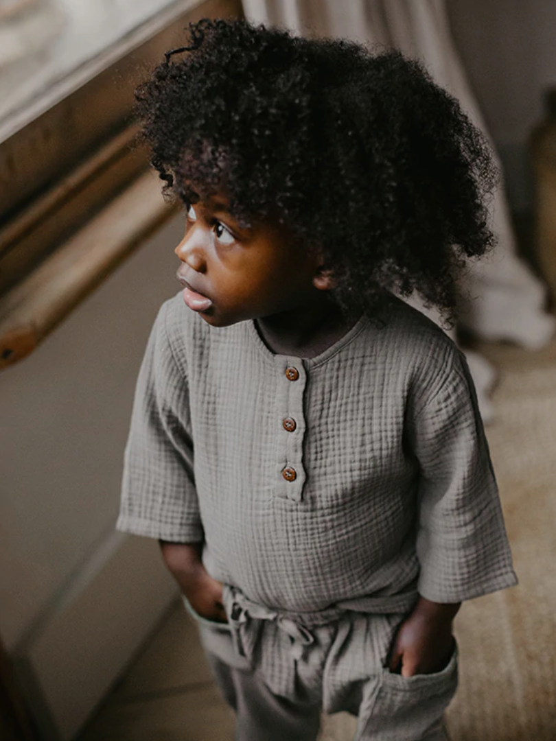The Muslin Henley (12-18M Only)
