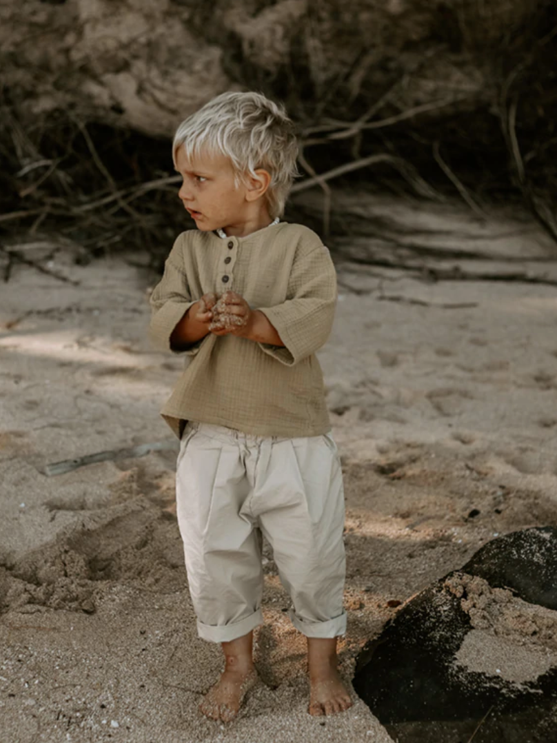 The Muslin Henley (12-18M Only)