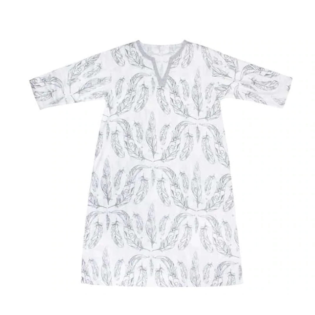 Women's Bamboo Sleeping Tunic - Feather White