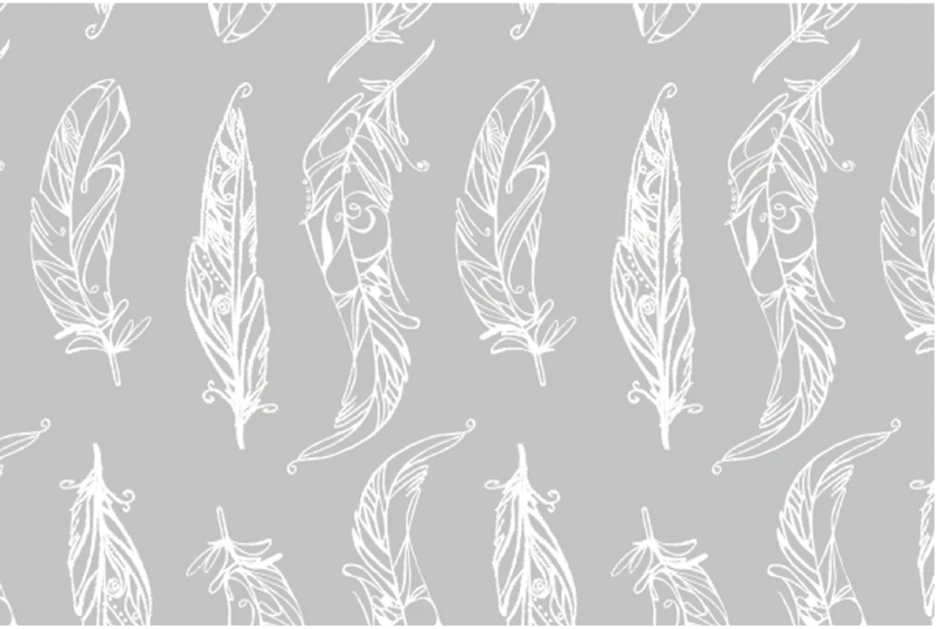 Bamboo Baby Bandana Bib - Feather Grey